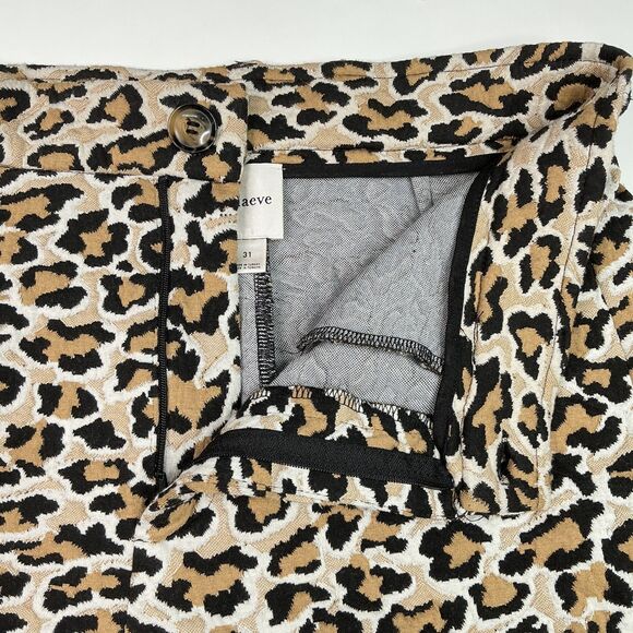 Maeve The Ettie High Rise Crop Wide Leg Pant sz 31 & Matching Knit Boxy Tee sz L - Picture 9 of 16